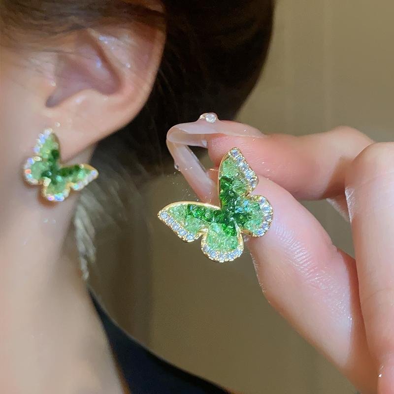 Zircon Imitation Pearl Lace Stud Earrings Women French Light Luxury Fashion New Earring Advanced Versatile Jewelry Wholesale K0