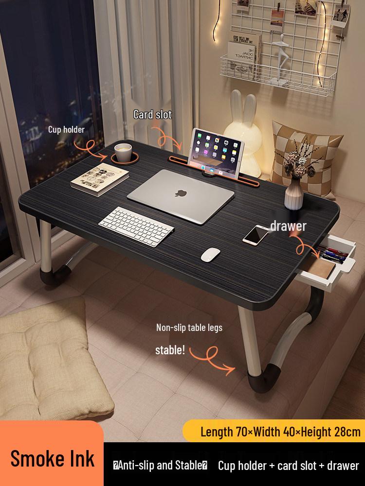 Foldable Bedside Table & Study Desk for Dorms and Kids