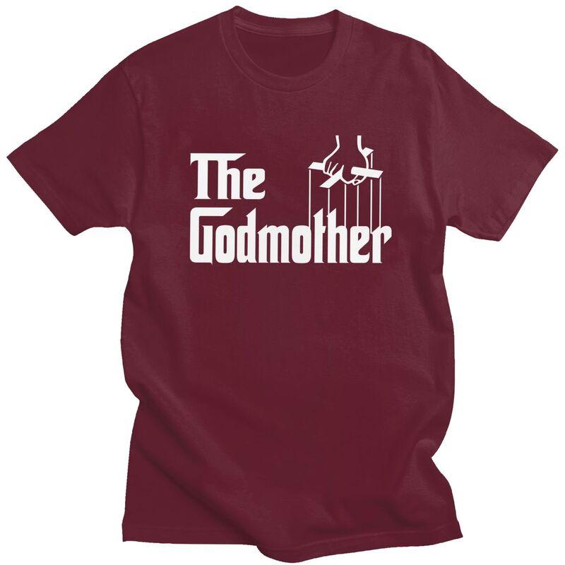 Custom The Godmother Logo T Shirt for Men Pure Cotton Tshirt Leisure Tees Short Sleeves Tshirt Loose Fit Clothing