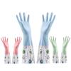 Winter Plus Waterproof Fleece Rubber Gloves - Extended Length for Kitchen and Household Cleaning