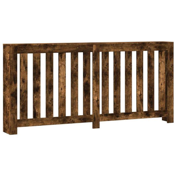 VidaXL Radiator Cover Smoked Oak 175x20x82 Cm Engineered Wood, Radiator Cap, Top Radiator Cover, Radiator To 852757