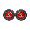 2Pcs Car Carbon fiber Non-slip Water Coaster Leather Interior Pad Holder For Porsche Cayenne Panamera Macan 911 718 Cayman 918YC3 