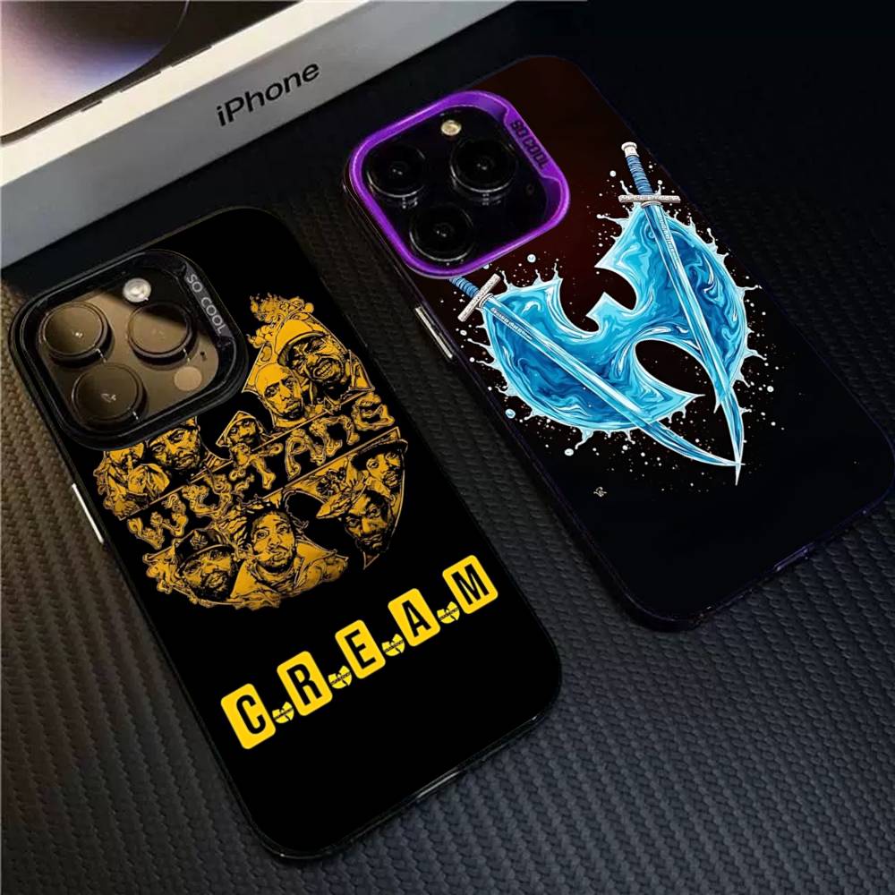 W-wu T-tang Clan Hip-hop Music Group Phone Case For IPhone 16 15 14 13 12 11 Pro Max 17 Plus Colorful Cover
