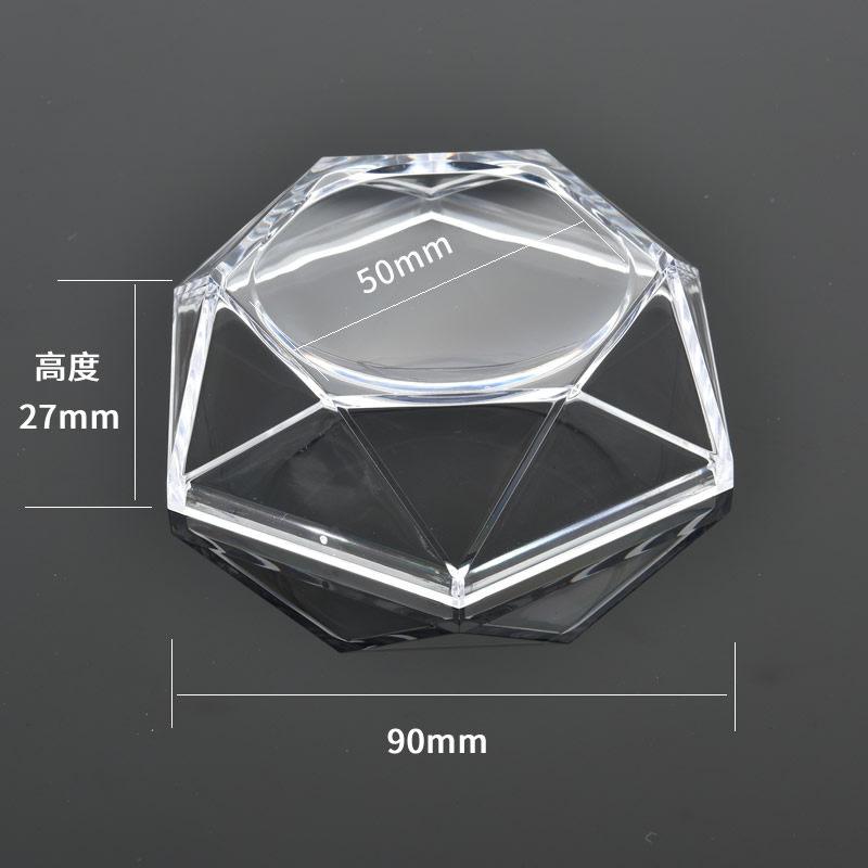 1-10Pcs Cube Transparent Plastic Box Cat Mineral Box Mineral Label Box Mineral Crystal Specimen Display and Collection Box