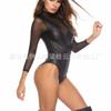 sub-code leather lingerie, bright patent leather mesh onesie, pole dance, wild dance in nightclubs