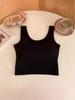 Women's Summer Crop Vest with Chest Pad - Sexy Navel-Baring Style