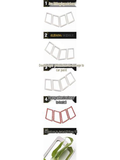 Zotye T600 Interior Door Handle Decorative Ring & Armrest Sticker