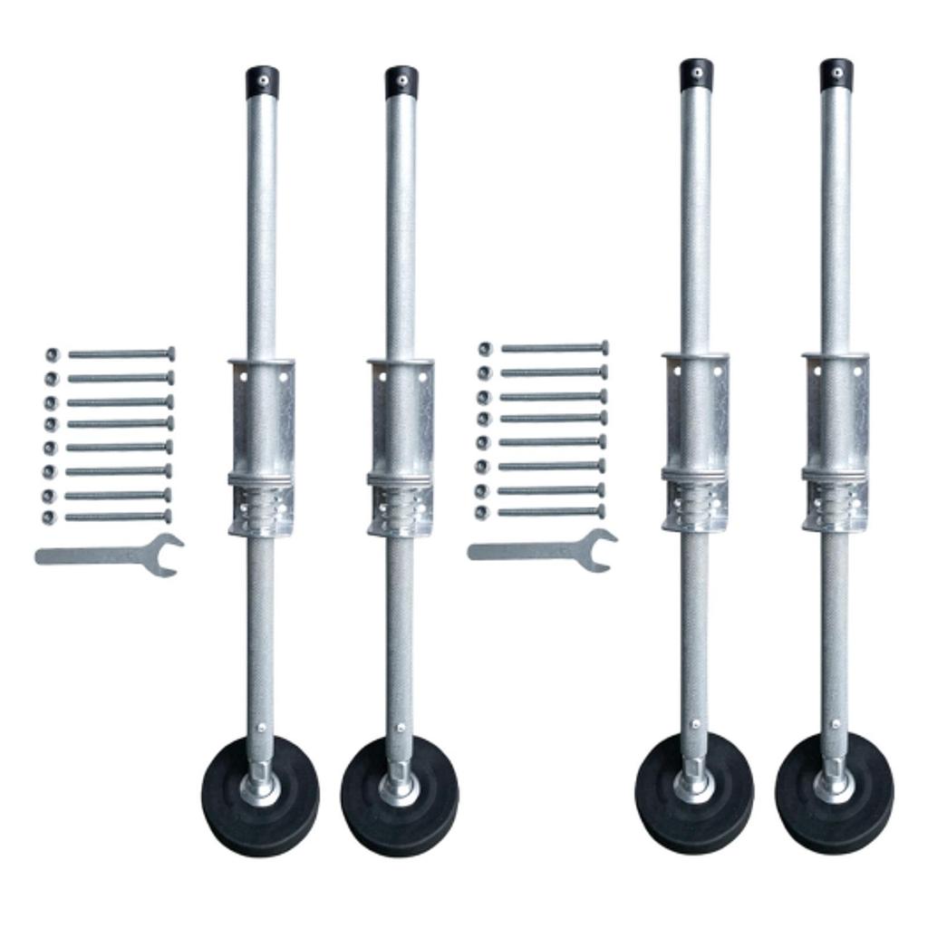 2Pcs Adjustable Ladder Accessories Steel Extension Ladder Stabilizer Legs Ladder Levelers for Working on Stairs Step Ladders