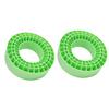 2Pcs 2.2in Silicone Tires Insert Double Layer Hollow Tires Liners for 1 10 Crawler Cars Yellow