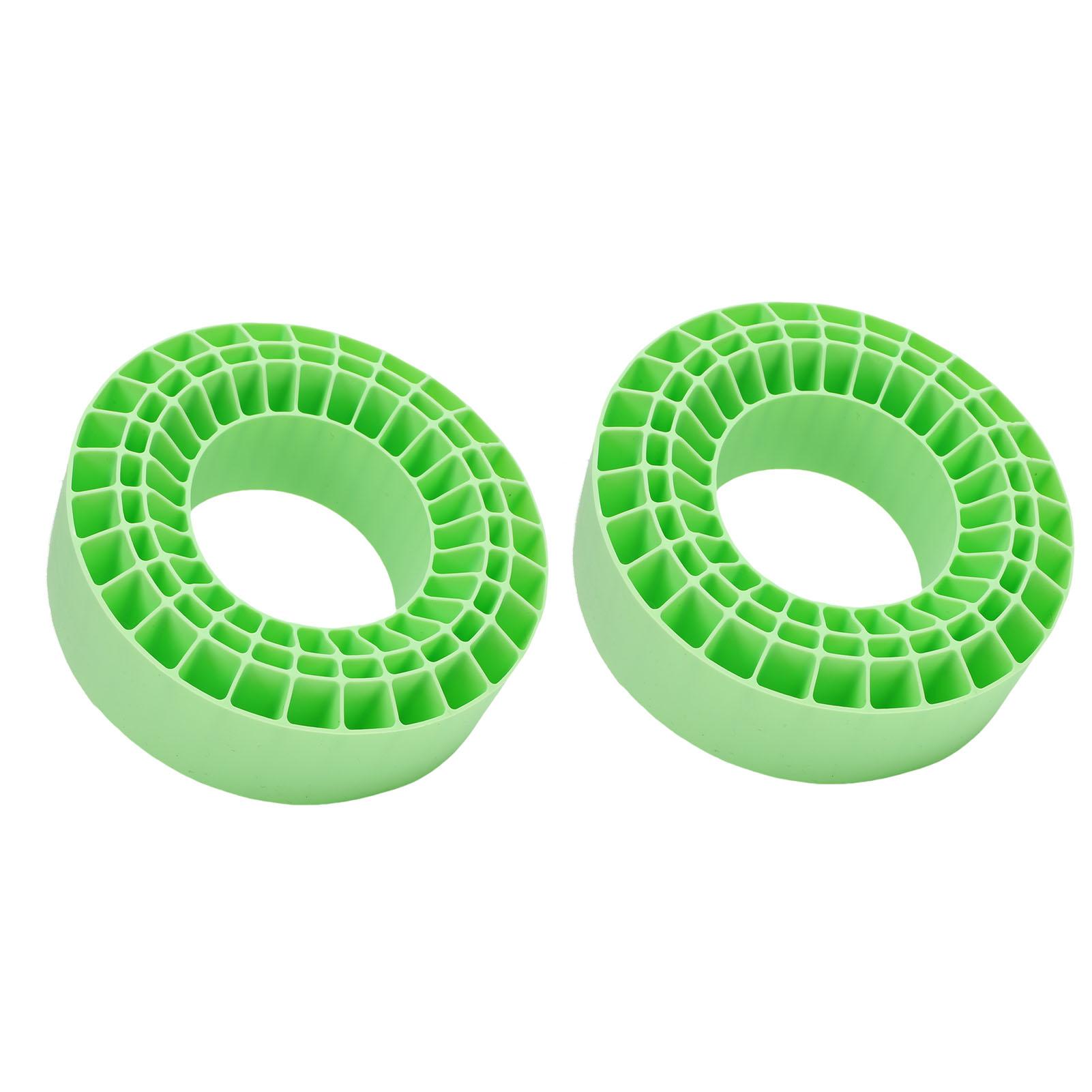 

2Pcs 2.2in Silicone Tires Insert Double Layer Hollow Tires Liners for 1 10 Crawler Cars Yellow Green зелений