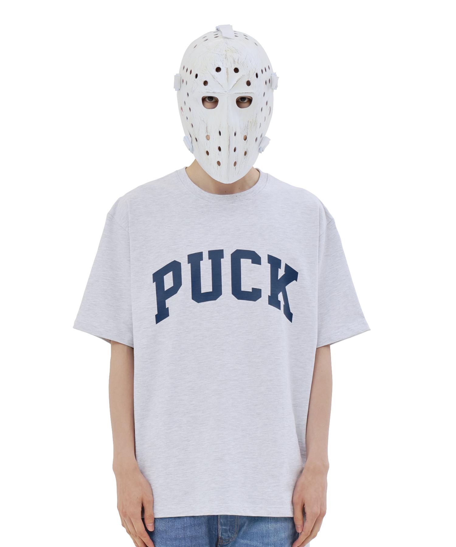 What The Fuck Puck Logo T-Shirt Melange/Navy Xl Size
