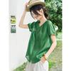XWI Women's Ramie Lyocell Blend Round Neck Shirt