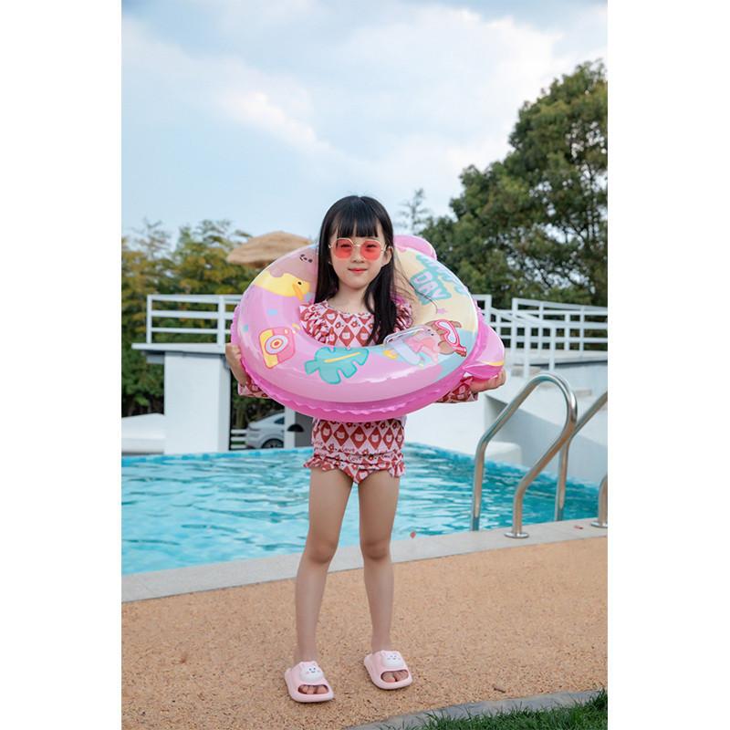 Dinosaur Inflatable Children's Swimming Ring Thickened Pvc Arm Floats Cartoon Design