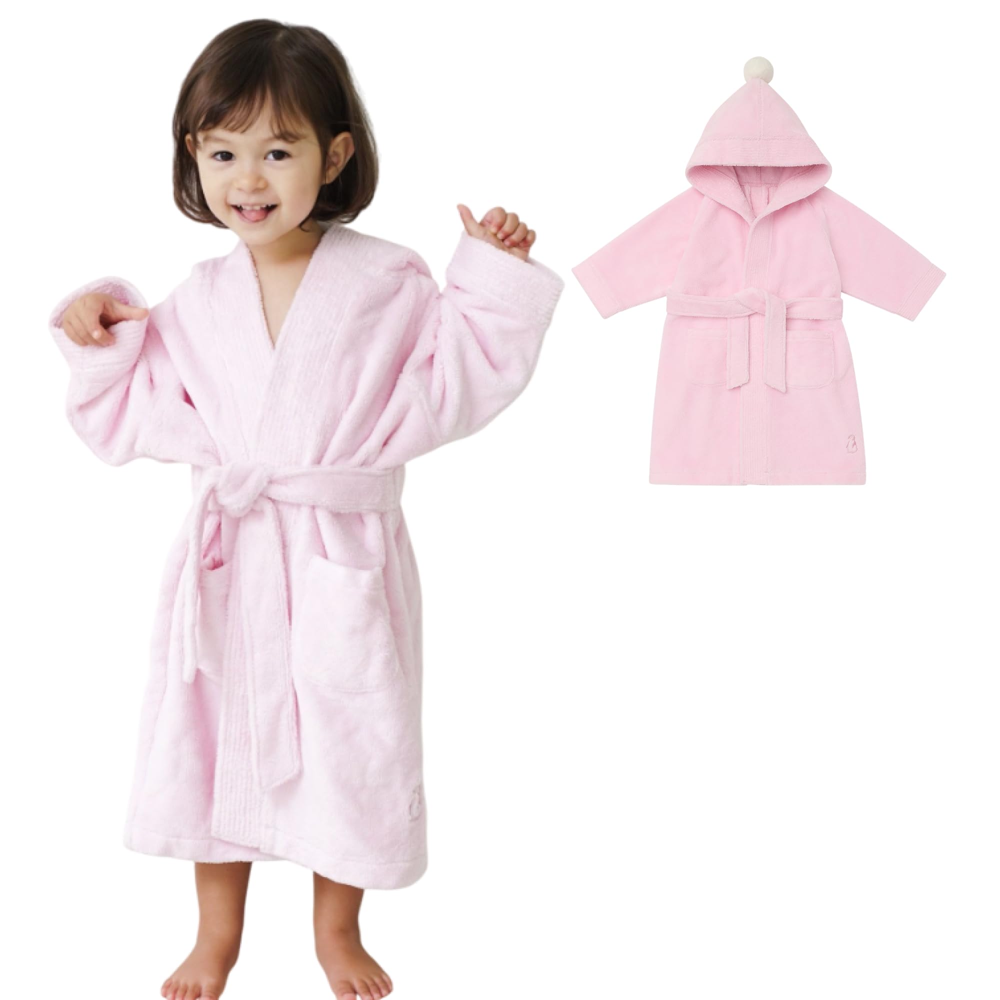 

Konny Kids Предотвращает попадание воды в глаза детям во время купания. [Konny] Халат, сертифицированный Oeko-Tex, холодный, мягкий, впитывающий, полотенце, для ванны, бассейна, игры, розовый