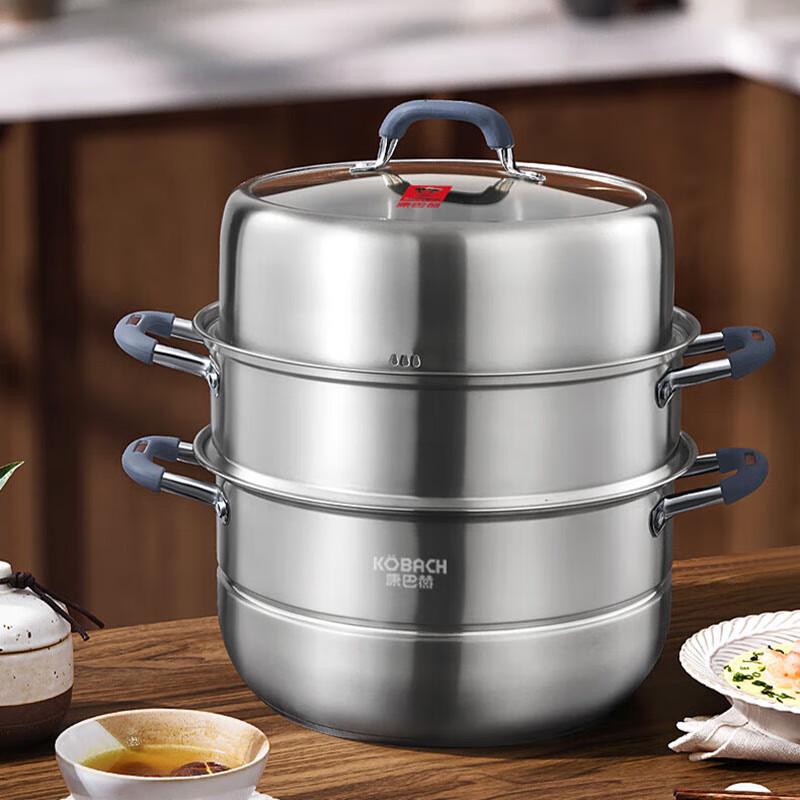 Kombach 32cm 3-Layer 304 Stainless Steel Steamer Pot