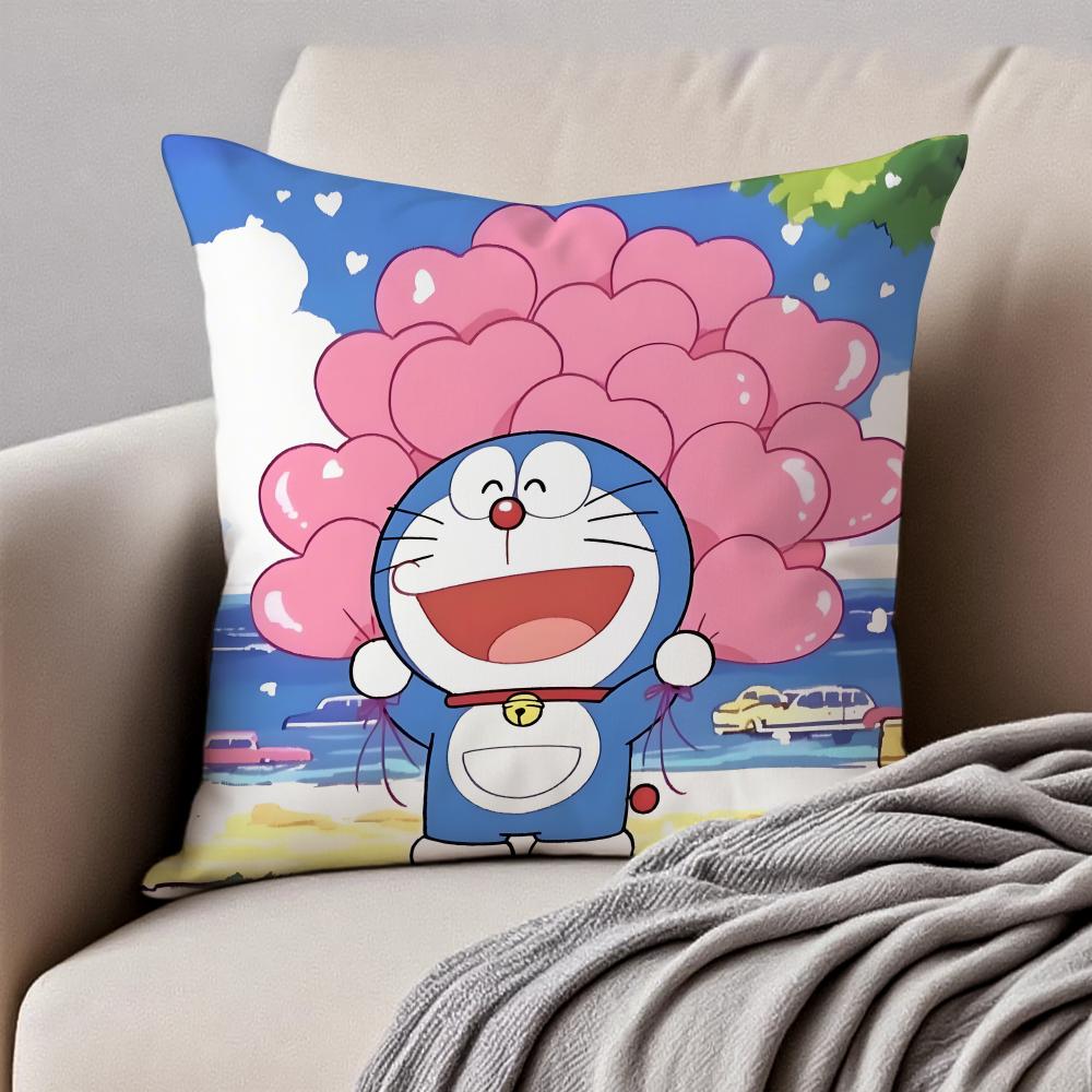 CUTE CCrayon SShinchan Cushion Cover Pillowcase Antidustmite Invisible Zipper Short Plush Sofa Cushion