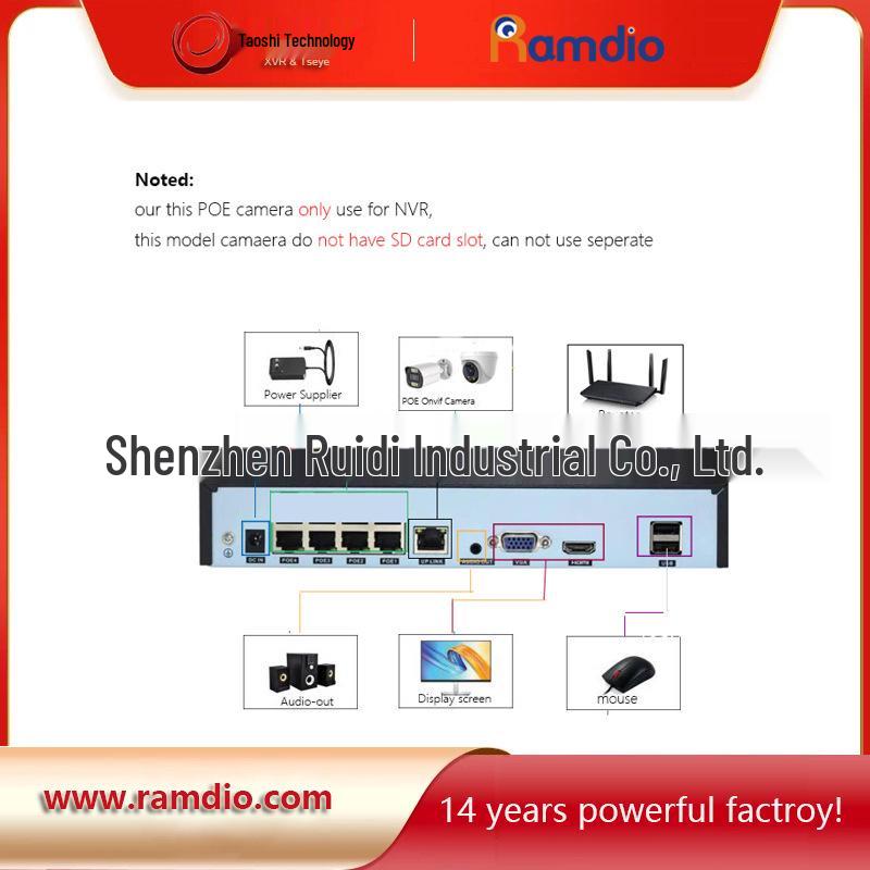 5MP 8-Channel PoE NVR Kit with Audio and Dual Light H.265