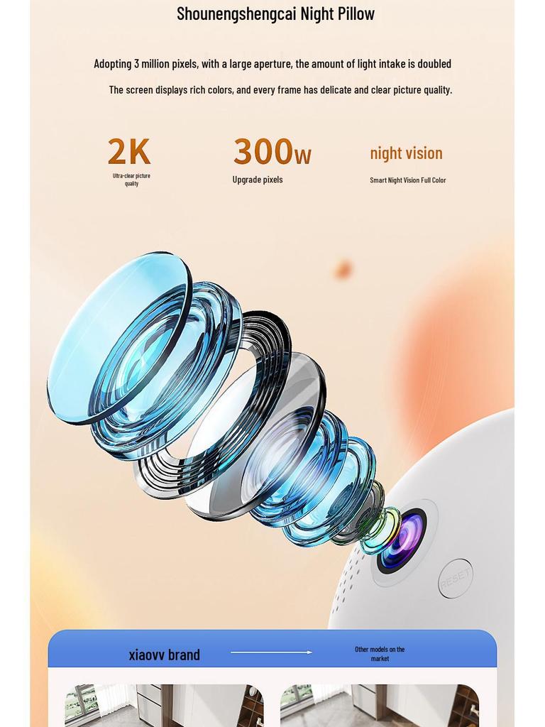 V380 E27 Wireless WiFi Panoramic Fisheye Bulb Camera