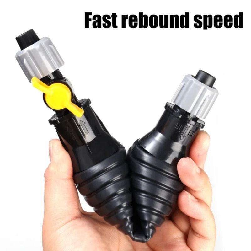 Universal Hand Gas Oil Pump Safe with Flow Valve Siphon Hose Pump Fixing Buckle with Durable Hoses Car Fuel Pump Water