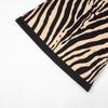 Zebra Print Strapless Backless A-Line Mini Dress for Women