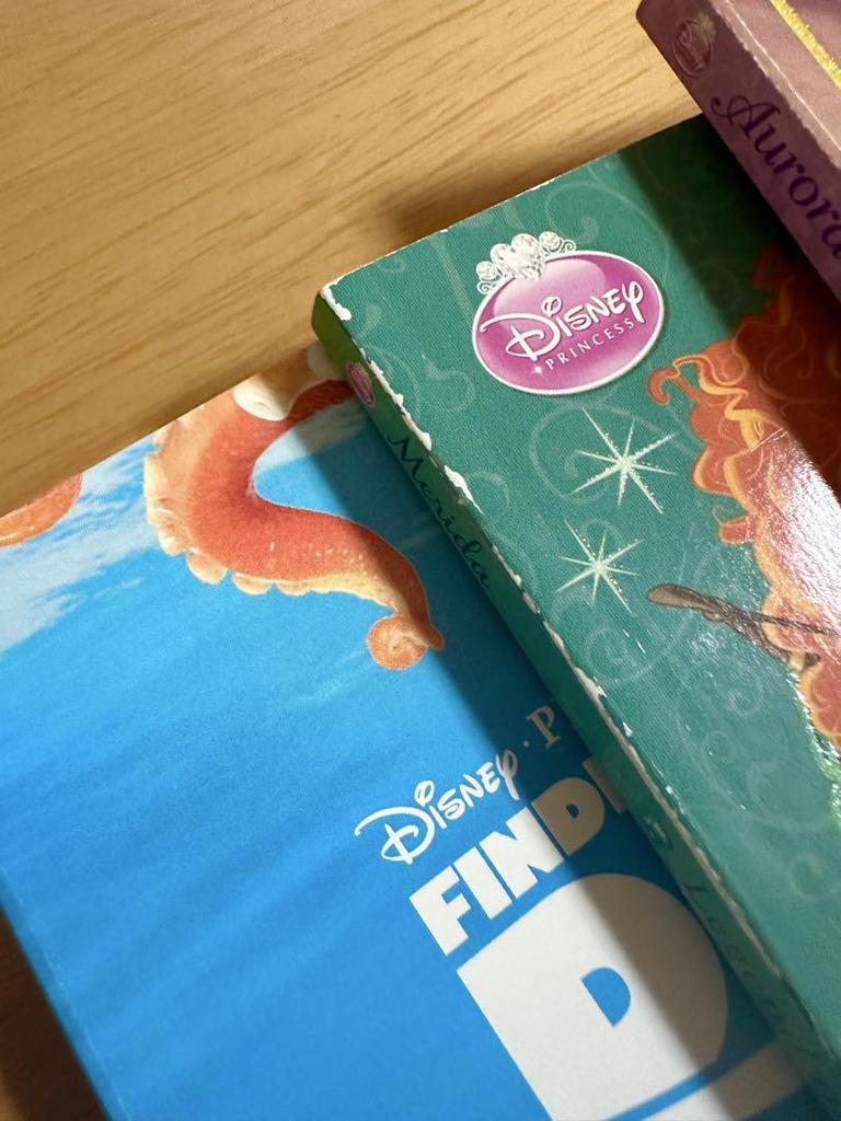 [USED] Princess Aurora, Dory, Merida, Disney, 3 foreign books