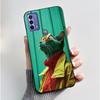 Phone Funda For TCL 20B 20Y 20E Case Aesthetic Cute Cat Astronaut Black Soft Silicone TPU Capa for TCL 20E 20Y 20B Back Cover