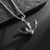 Classic Popular Anchor Trident Pendant Necklace for Men and Women Hip-Hop Rock Trend Nordic Jewelry