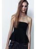 2024 Winter Fashion: Women's Strapless Slim Fit Off-Shoulder Top with Straight Neckline