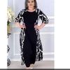 European & American Plus Size Women's Printed Loose Casual Long Dress