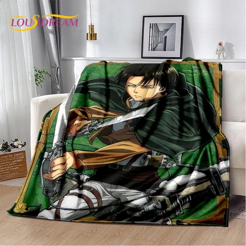 2025 Attack On Titan Eren Anime Cartoon Soft Blankets,Throw Blanket Comfortable Blanket for Picnic Beds Sofa Home Kids Gifts
