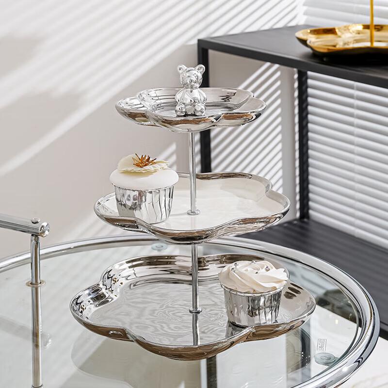 Wei Yi Ceramic Multi-Tier Fruit & Dessert Stand