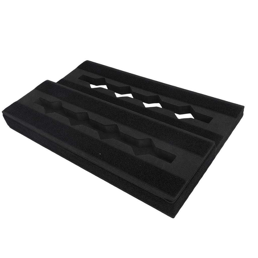 TOPINCN Lightweight EVA Effect Guitar Holds 6 to 10 Black Pedal Guitar Effect Pedal Storage Case Board, Pedalboard, Non-Slip, Pedals, Box, Accessory,