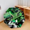 Green Jester Collage Automatic Umbrella - Suitable Travel Outdoor Portable Umbrella Birthday Gift Daily Essentials