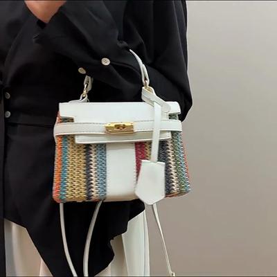 Popular Fashion Straw Bag Women, New Trendy Casual, One Shoulder Crossbody