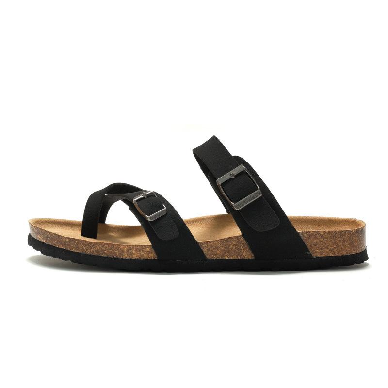 Herren & Damen Kork Sandalen Mode 2024 Lässige Sommer Pantoletten Strand Gladiator Schnalle Zwei Riemen Schuh Flache Hausschuhe Dropshipping