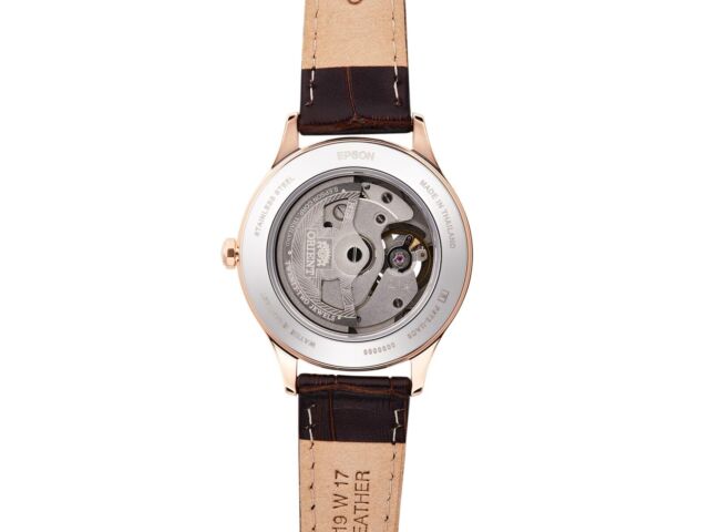 ORIENT CLASSIC RN-AG0727Y Automatic Watch Brown Dial Leather Band 35.9mm Women's