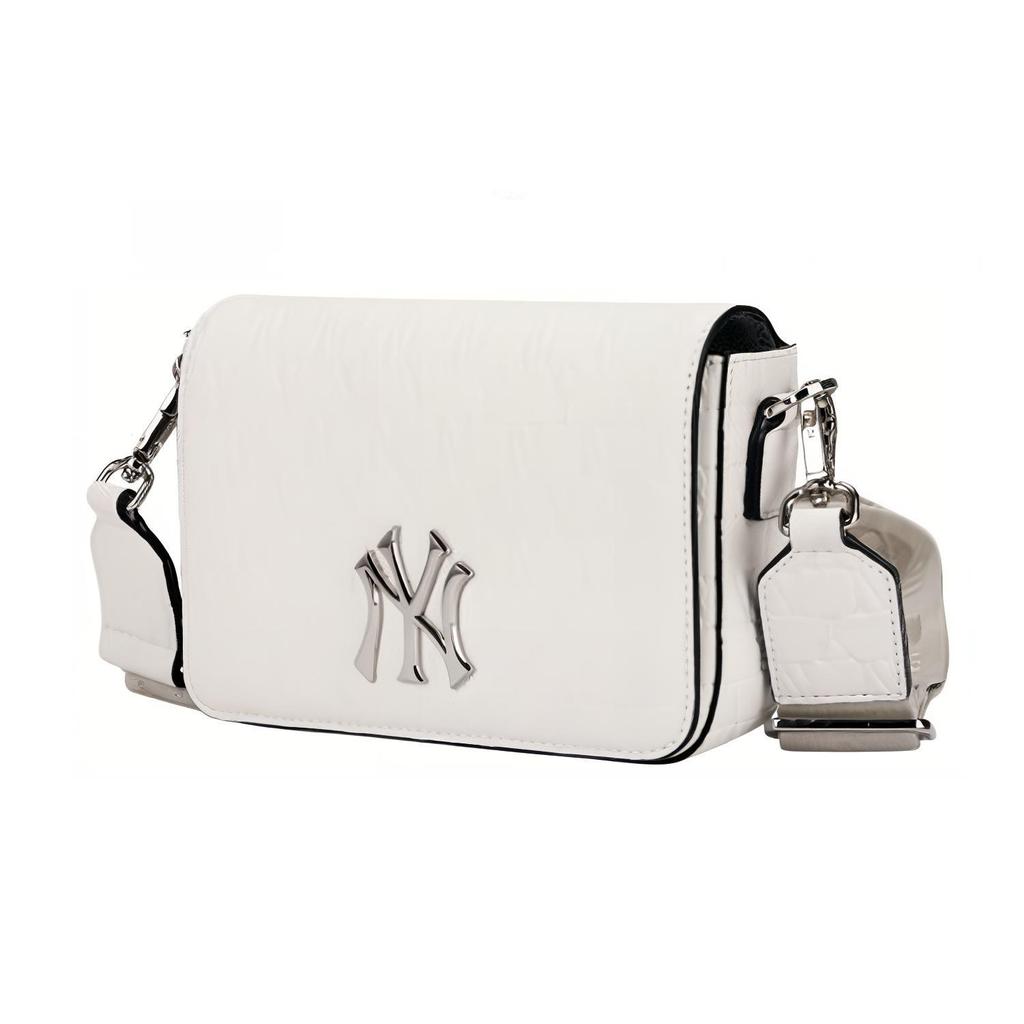 New MLB Monogram Collection Cotton Mahjong Bag Shoulder Bag Crossbody Bag Regular Unisex Cream White 32BGPB111-50I