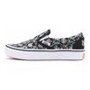 Y/Project X Vans Slip-On Series Płócienna Kolaboracja Modny Nadruk Casual Trwałe Oddychające Niskie Dziecięce Buty Skate Dziecięce tenisówki Czarne VN0A4U1S9AA