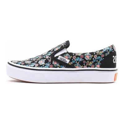 Y/Project X Slip-On Series Canvas Collaboration Trendy Print Casual Durable Breathable Low-Top Kids Skate Shoes Kids Sneaker Black VN0A4U1S9AA