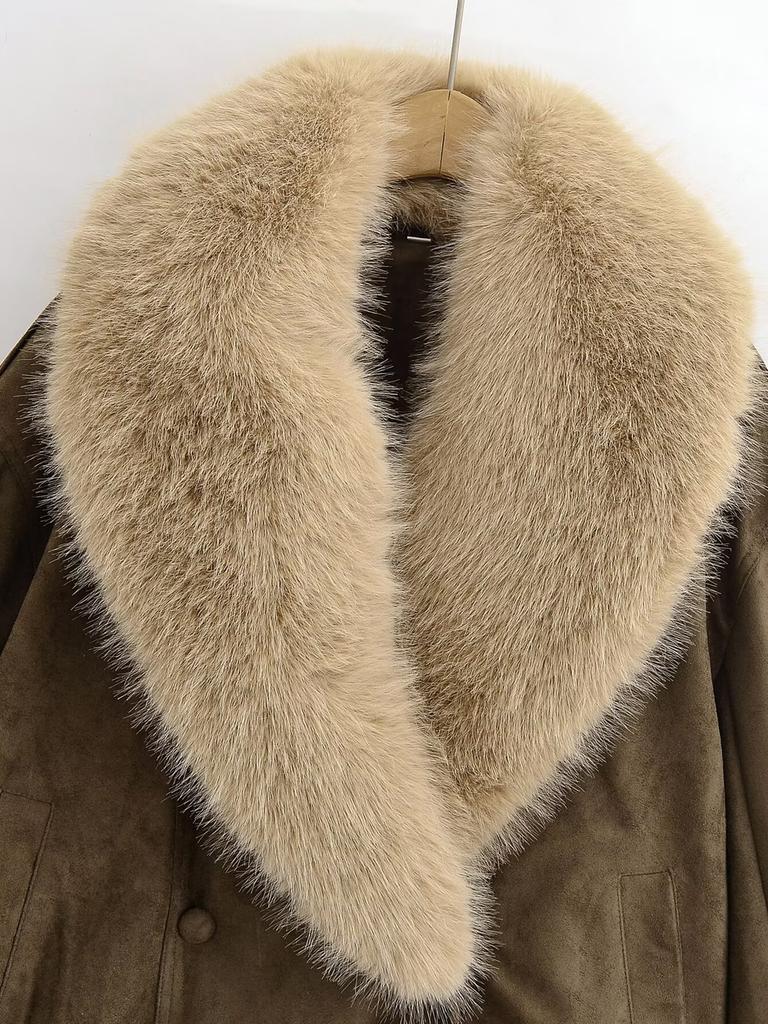 European and American Style, New Women's Clothing, Fashionable, Casual, Fur Collar Leather Jacket Jacket 4341853
