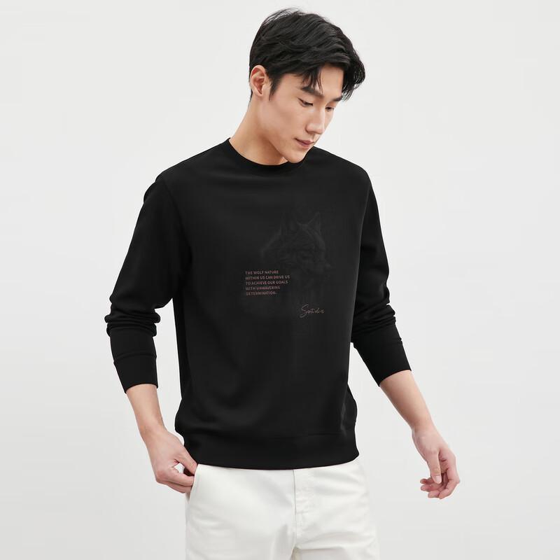 Septwolves Men's Autumn/Winter Round Neck Modal Blend Sweatshirt