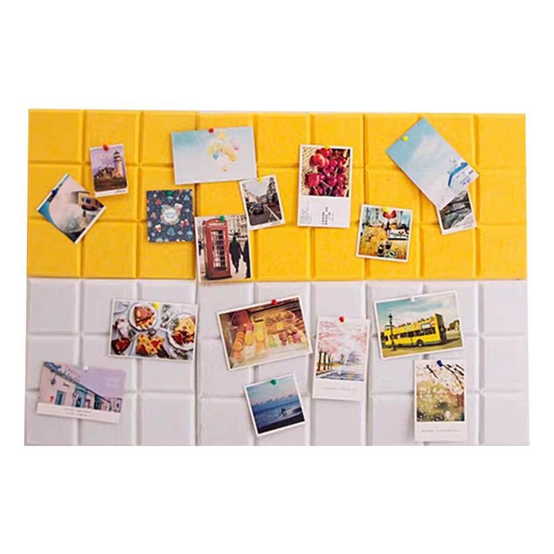 Nine-Grid Felt Wall Stickers for Photo and Message Display In Kindergartens