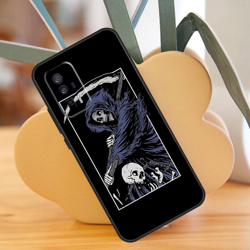 Death Tarot Case For POCO X3 X6 F6 Pro M6 X5 F3 F5 M5s Xiaomi 13 14 Ultra 12 Lite 11T 12T 13T Pro Cover