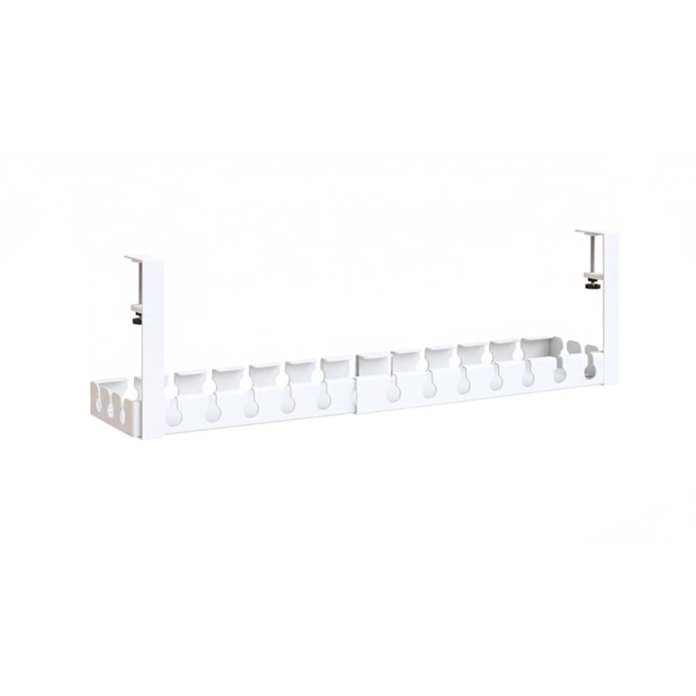 Extendable Under Desk Cable Management No Drilling Metal Cable Tray Space Saving Multipurpose Household Hanging Organizer Shelf