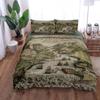 Vintage Constantinople Castle Duvet Cover Set King Queen Double Full Twin Single Bed Linen Set