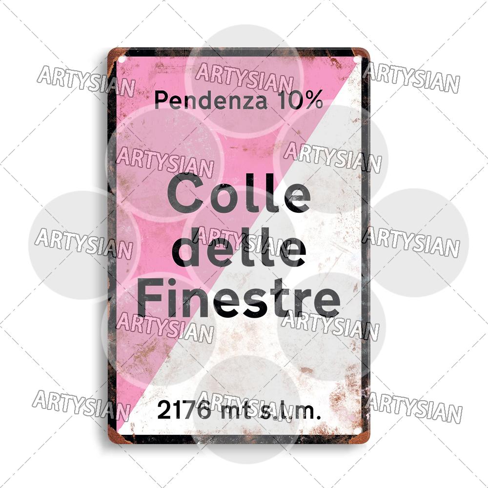 Tour de France Cycling Race Cycling Landmark Metal Plaque Road Signs Croix de FER Madeleine Tourmalet Luz-Ardiden Loze