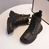 Girls' boots autumn and winter Korean version children's Martin boots, big girls' single boots, princess leather short boots
