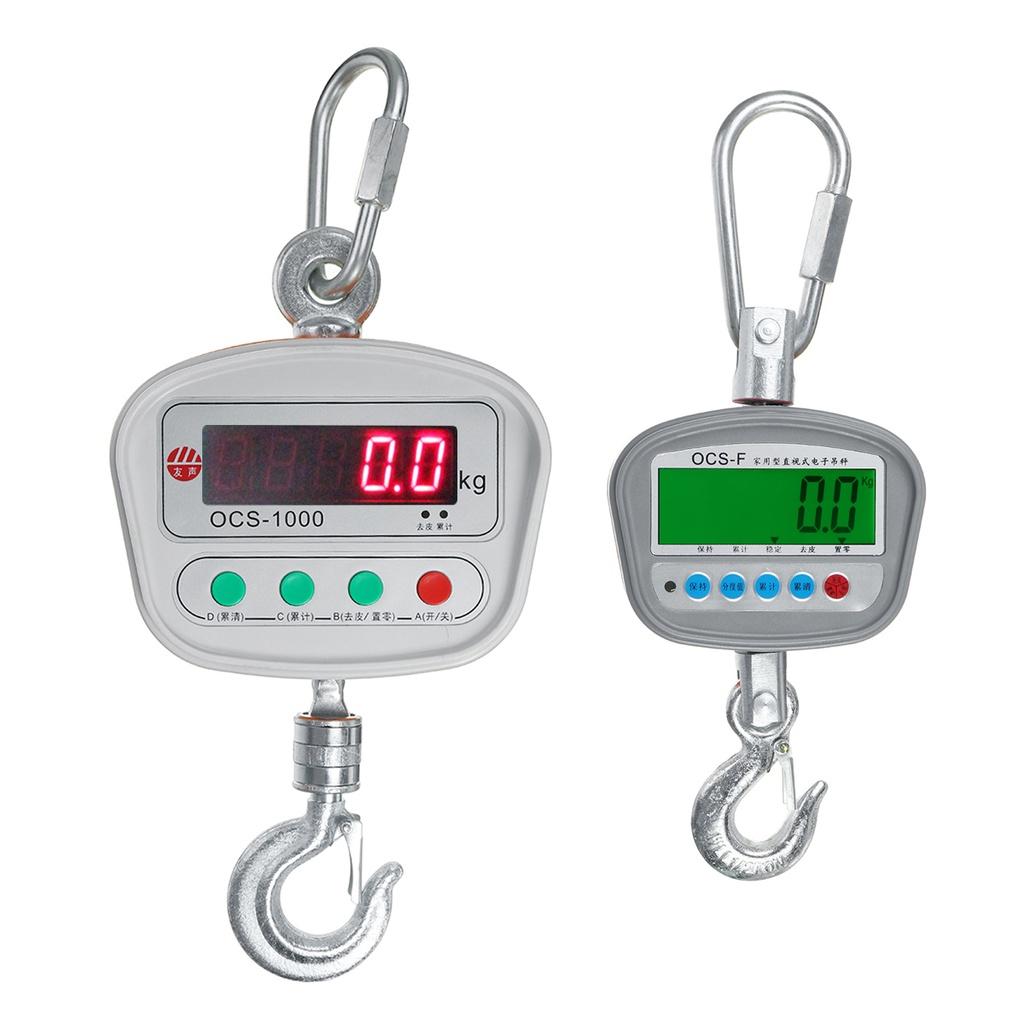 High Precision Digital Crane Scale 300/500KG Heavy Duty Hanging Scale LCD Weighing Scales High Accurate Hanging Scale
