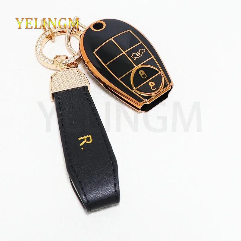For Jeep Grand Cherokee For Dodge Grand Caravan 2008 2010 Challenger Charger Journey Ram 1500 Car Key Case Cover Keychain
