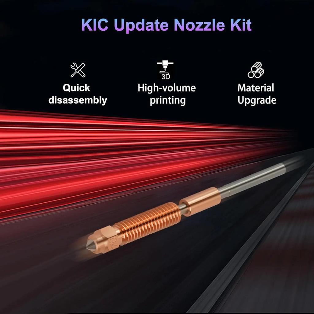 Creality K1/K1C/K1 Max/K1 SE Unicorn Quick-Swap Nozzle Kit Swift Installation High-Flow Printing Upgraded Material